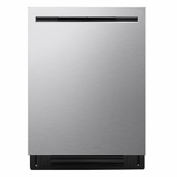 Vue avant de Lave-vaisselle FlushFit🅪 LG | 46 dB, QuadWash🅫 Pro, AutoVentDry🅪, 3e panier ajust., ind. d’état au plancher, commande sup., acier inox. LDNPQ555S